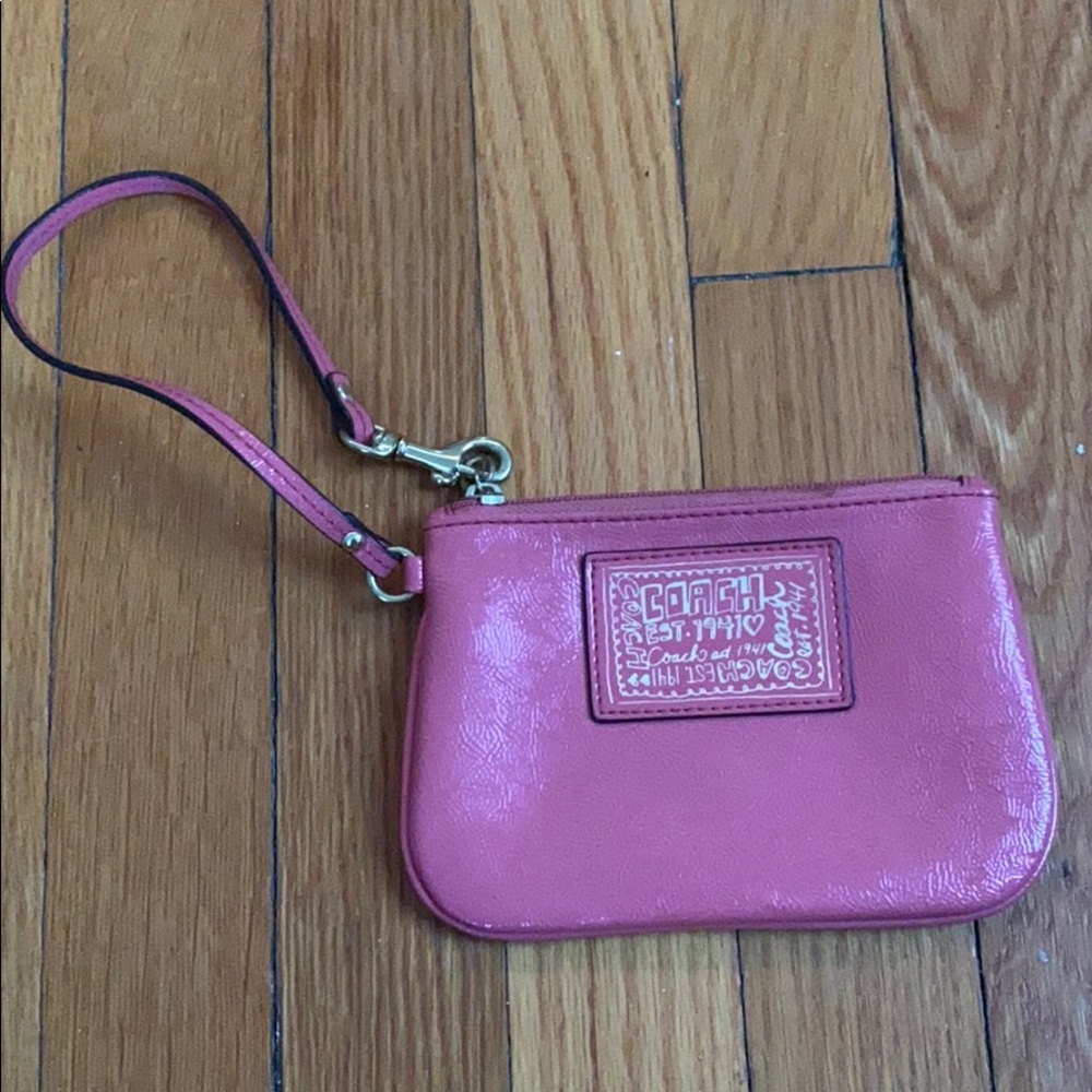 Pink Coach Wristlet